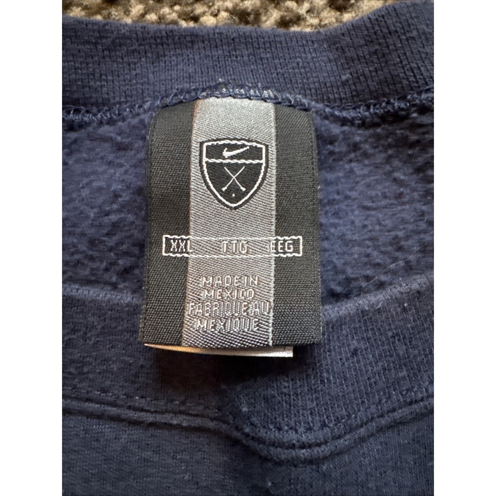 Vintage Nike Golf Navy Sweatshirt Mens Size XXL Embroidered Crewneck Pullover - Picture 7 of 11